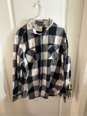 urban pipeline Black, White and Gray Plaid Shirt